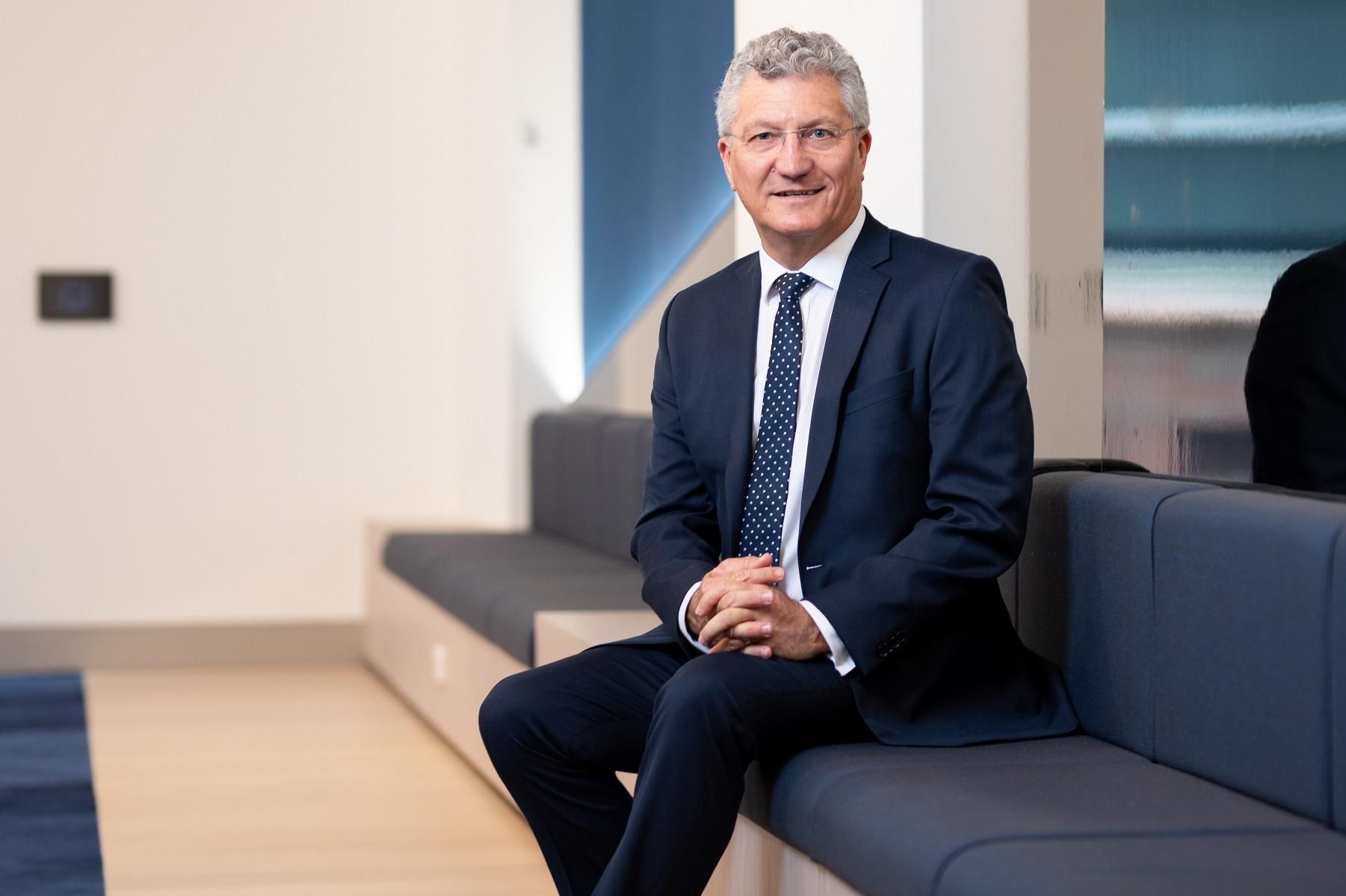 Photo of Small Business Commissioner David Eaton sitting on a couch.