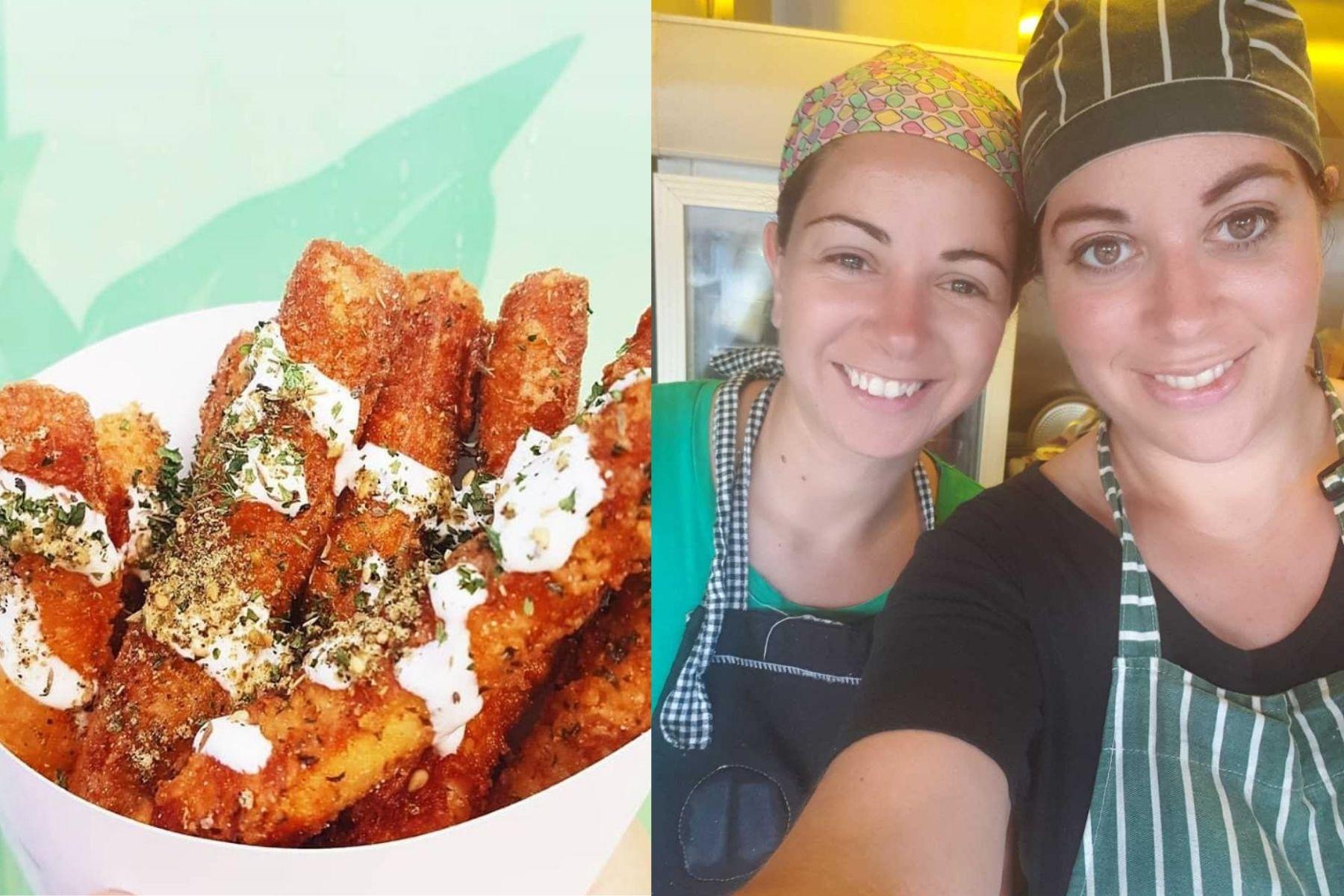 Image of two women from Meast and some wedges