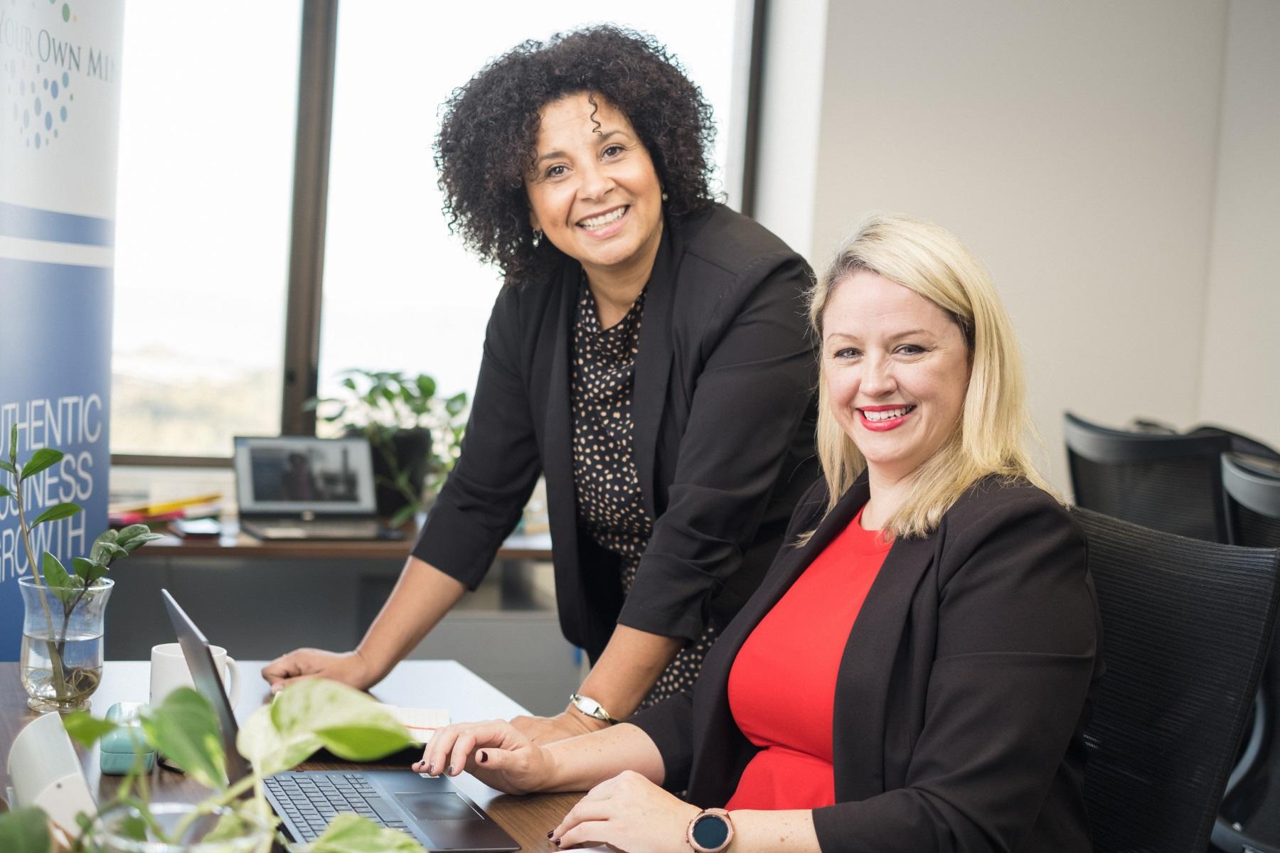 Photo of Lisa Smith and Vicki Main from Blow Your Own Mind.